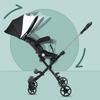 Детская коляска, складная, легкая, для новорожденных, с солнцезащитным козырьком, универсальное переднее колесо для