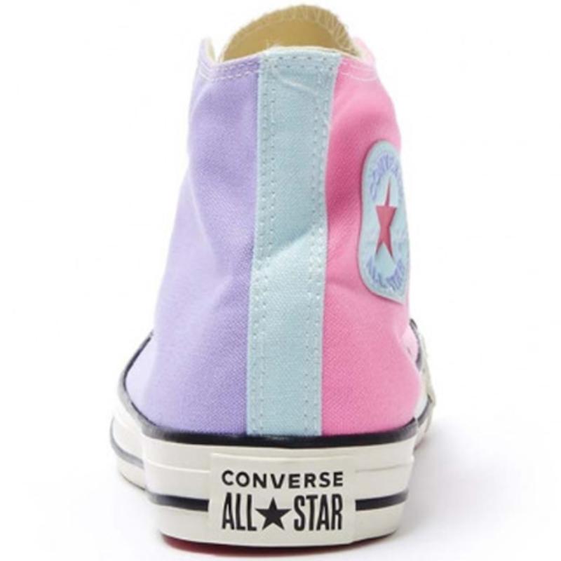 Converse Chuck Taylor All Star Удобные и Универсальные Высокие Кеды из Канваса Унисекс Фиолетовый и Розовый