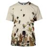 Men's T-shirt 3D Print Insect Pattern Tops Summer O-Neck Casual Short Sleeve Oversized Pullover Fashion Streetwear Men Clothing