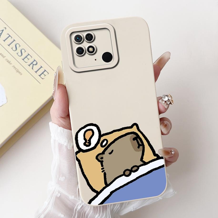 For Xiaomi Redmi 10C Case Popular Flower Camera Protection Funda Soft Silicone Phone Case For Redmi 10 Power Cover Redmi10C Capa