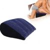 1pcs Inflatable Triangle Pillow PVC Flocking Travel Pillow Magic Cushion Body Support Pillow for Couple Positioning for Deeper Position