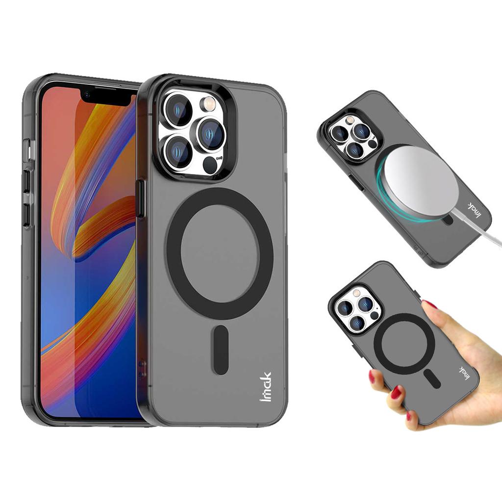 For iPhone 14 Pro Max Case Compatible with MagSafe Candy Color Anti Drop TPU+PET Back Cover