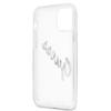 Guess Guhcp12Mktrsvsi Iphone 12/12 Pro 6,1 Transparent Hardcase Vintage Script Silver