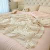 Кружево Кружево Постельное белье Комплект из четырех предметов Мягкий Приятный к коже Дышащий Стиранные простыни Пододеяльник Наволочка