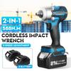Электрический ударный гайковерт 588 Нм 2 в 1 Бесщеточный аккумуляторный электрический гайковерт 1/2 дюйма, совместимый аккумулятор Makita 21 В