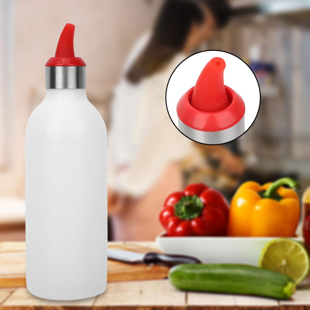 Botella exprimible de 450 ml para salsa de ensalada, botella exprimible para cocinar, botella exprimible de 450 ml para mermelada, condimento para cocinar, salsa de ensalada