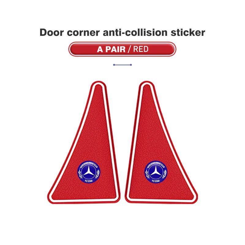 CQM1 2pcs Car Door Corner Cover Anti Collision Bumper Sticker For Mercedes Benz AMG A C E S G Class W201 W210 W108 W204 W205 W203