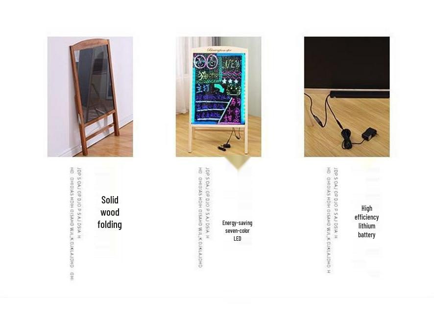 Светящаяся флуоресцентная доска для рекламы на ночном рынке и уличных киосках