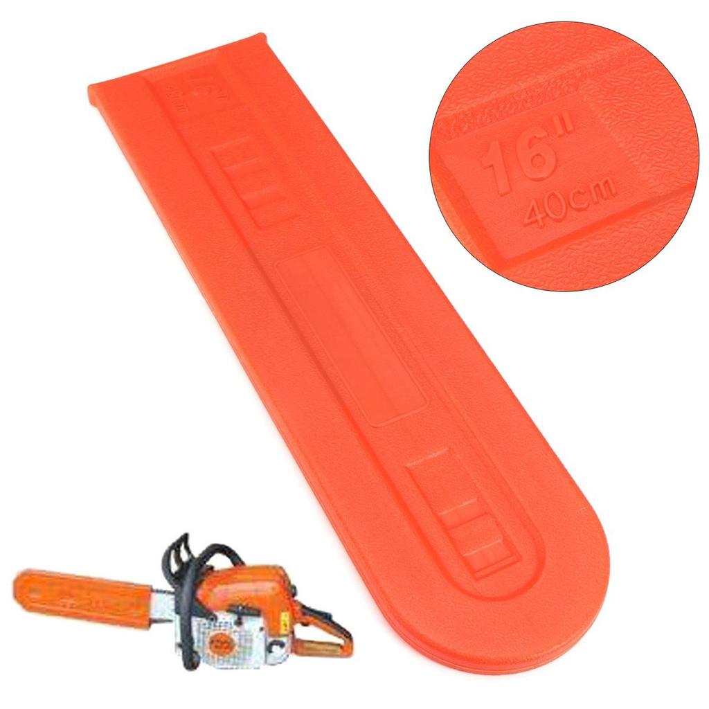14'' 16'' Chainsaw Bar Cover Scabbard Protector Universal Guide Plate Set Orange