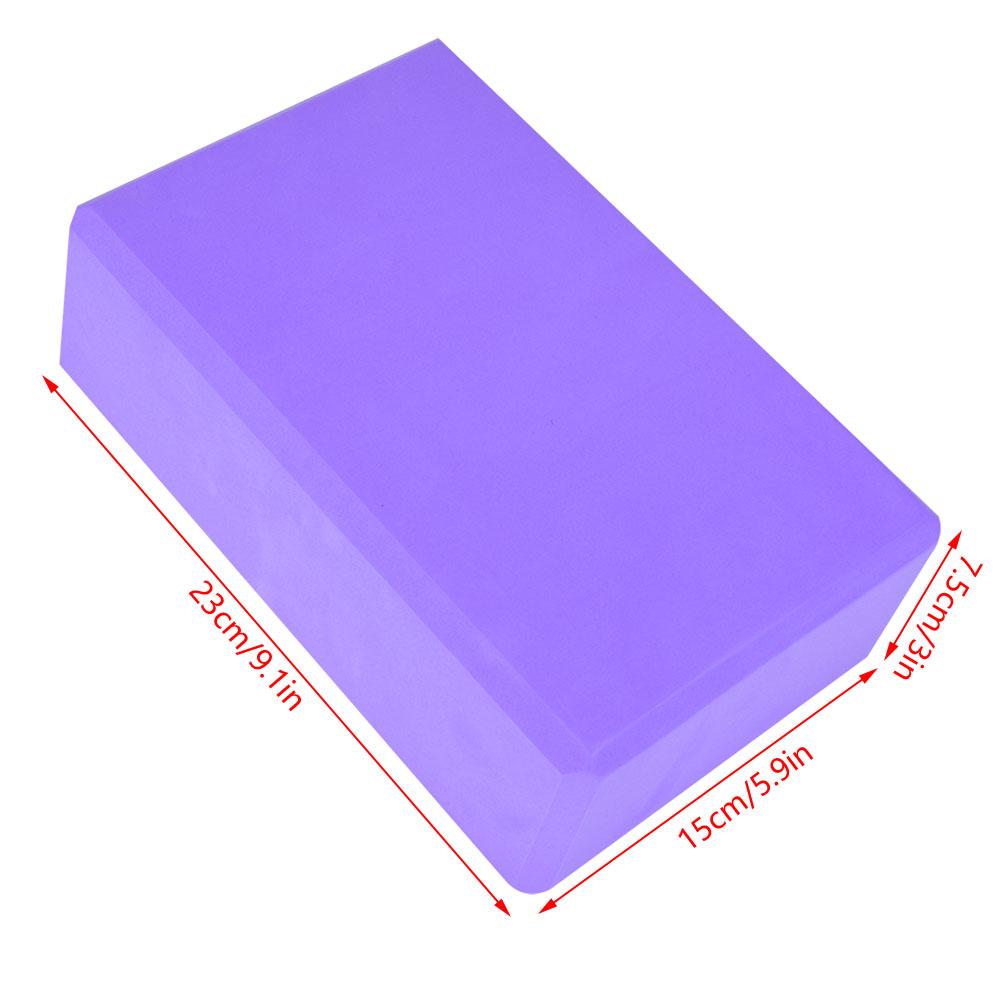 Кирпич для йоги из пены Инструмент для упражнений Фитнес Упражнения Тренировка Растяжка(фиолетовый)