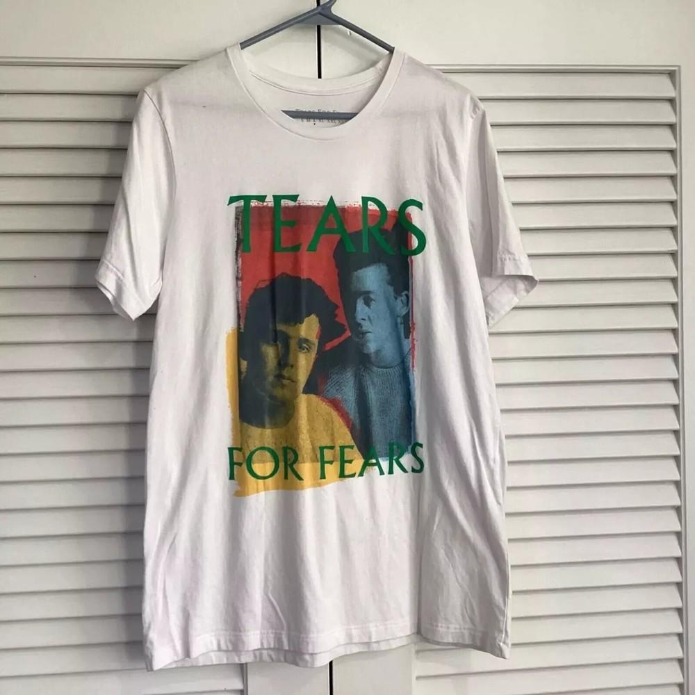 Tears for Fears Vtg Photo Tee Cotton White Unisex Shirt Reprint S-5XL KH13544