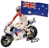 Масштаб Minichamps Ducati Desmosedici GP09 2009 MotoGP Австралия Стоунер Фигурка Готовая 1/12 #27 C. Включено,