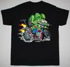 НОВАЯ ЧЕРНАЯ РУБАШКА ED ROTH RAT FINK Все Размеры S-4XL