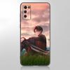 Чехол с изображением аниме «Атака Титанов» для Samsung Galaxy A12 A02S A22 A32 A52 A72 A71 A51 A41 A31 A21 A11 A50 A70 A10S A20S, черный чехол