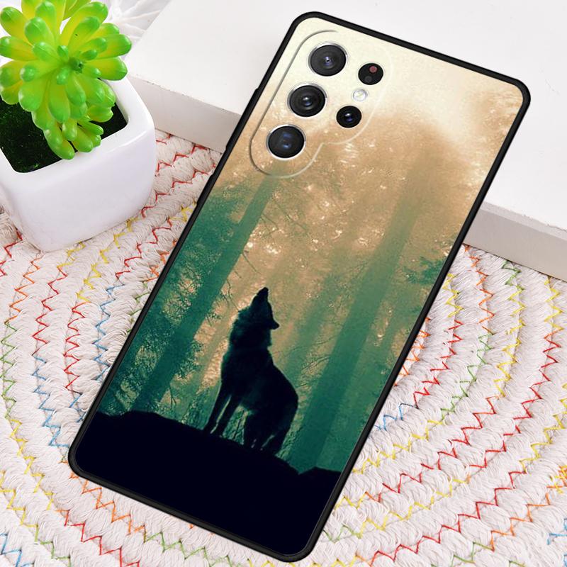 Чехол для телефона Animal The Wolf Howl print для Samsung Galaxy note 10 pro S26 Ultra S23 S24 FE S25 S21 S22 PLUS ударопрочный