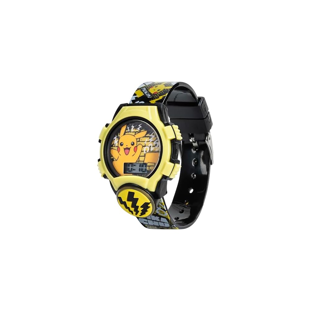 Accutime Watch Corp. Аналоговые часы Accutime POK4214AZ Черно-желтые с кварцевым механизмом и водозащитой