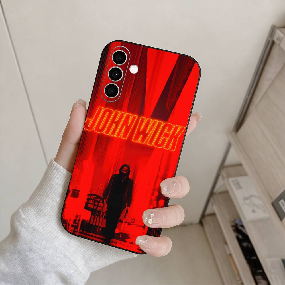 Чехол для телефона M-Movie Character J-John W-Wick для Samsung Galaxy A73, A72, A71, A70, A53, A52, A51, Другие Мягкий Черный Чехол