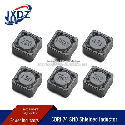 CDRH74 SMD экранированный индуктор: Доступны в 1 мкГн, 2,2 мкГн, 3,3 мкГн, 4,7 мкГн, 10 мкГн, 22 мкГн, 33 мкГн, 47 мкГн, 68 мкГн.
