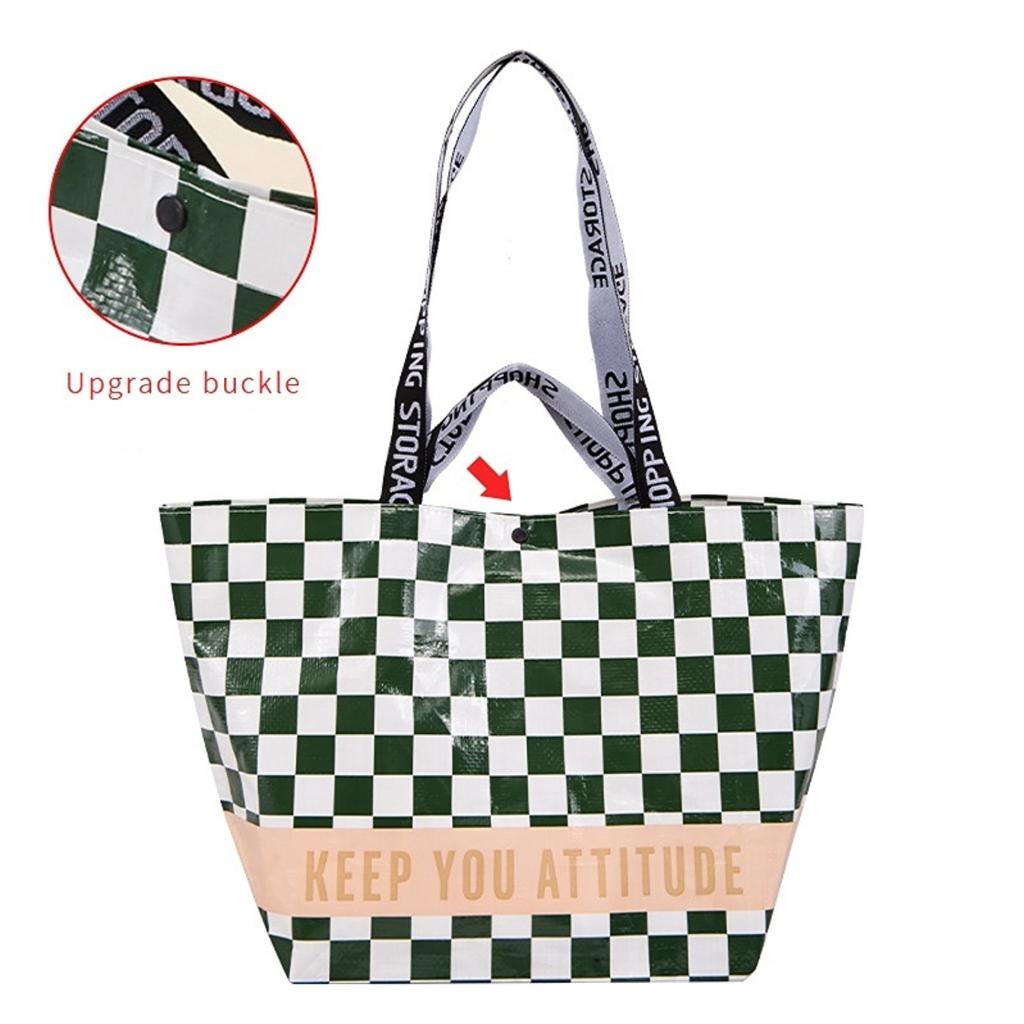 1 шт., водонепроницаемая складная сумка-тоут большой емкости из полипропилена, портативная сумка на одно плечо или с верхней ручкой, женская сумка на плечо