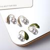 Oil Dropping Back Hanging Earrings Water Dropping Korean Studs Earrings Enamel Earrings  Party Gift