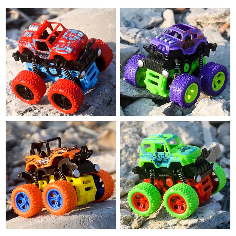 Игрушечный автомобиль, полноприводный внедорожник, трюковые самосвалы, инерционная машина для мальчика, игрушка-снежный автомобиль, динозавр, отступить, детская игрушка в подарок