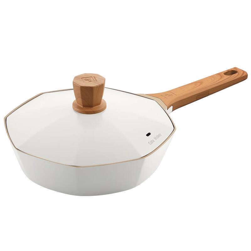 CateMaker Wood-Stone Octagonal Non-stick Frying Pan