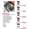 Black ABS Car Central Media Button Repalce Trim For BMW 1 3 5 7 F20 F30 F10 F01
