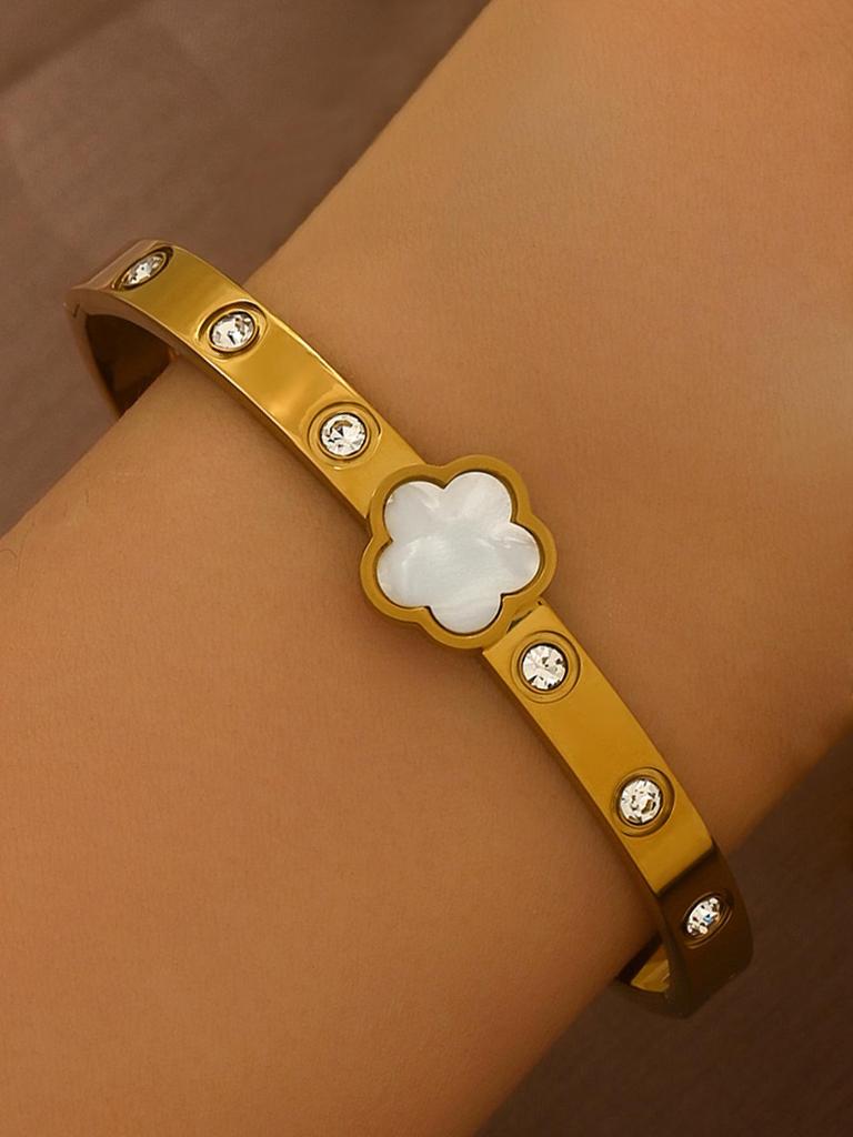 Браслет-гвоздь с бриллиантами из титановой стали - Женская минималистичная мода, Горячо продаваемые женские аксессуары