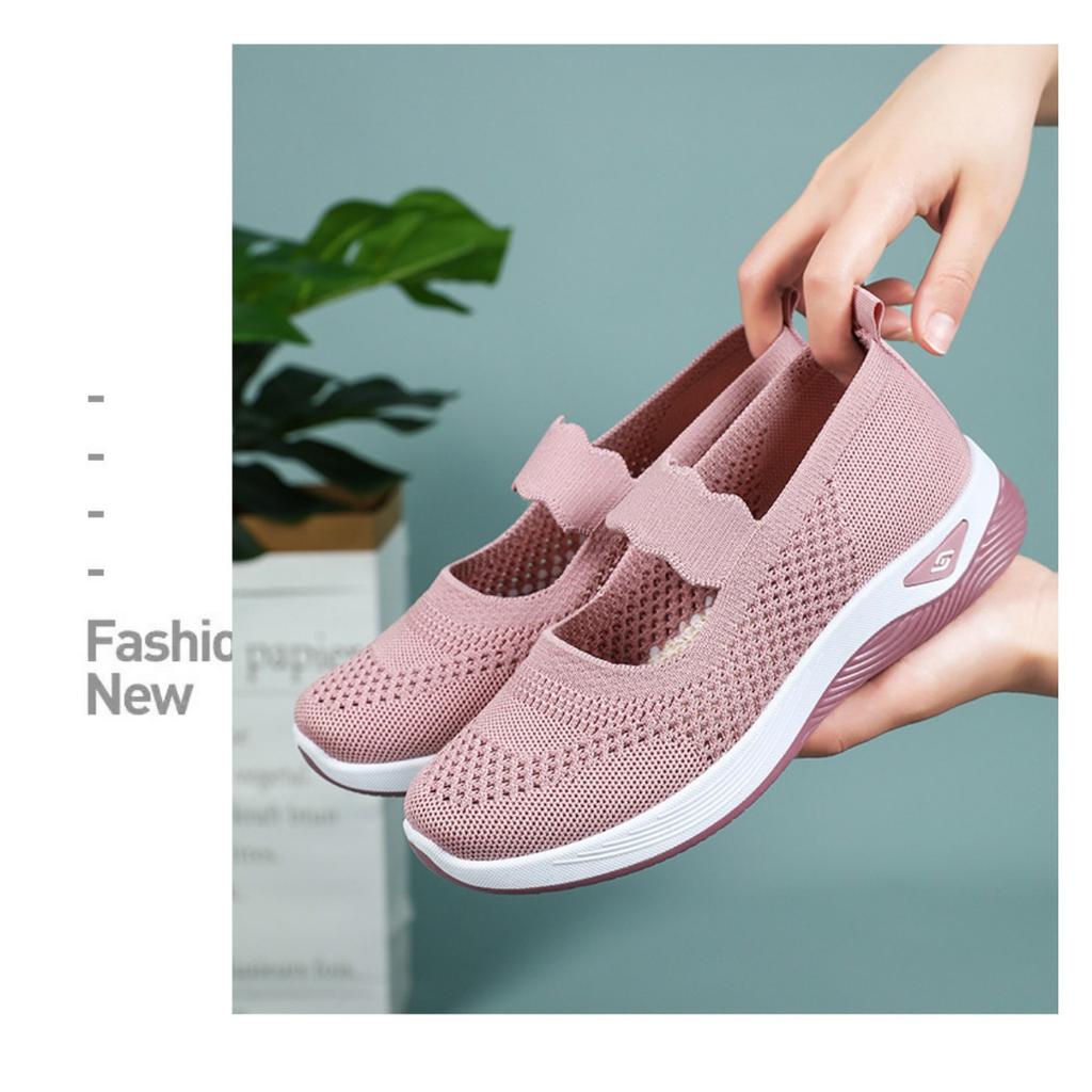 Женская обувь летом, легкие прогулочные туфли из ткани