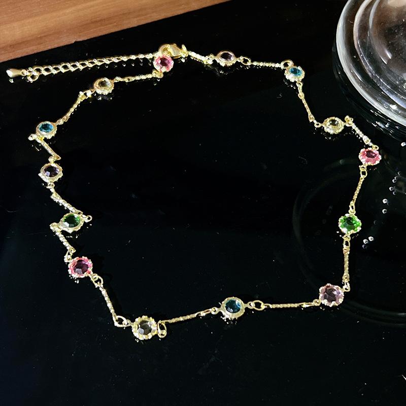 Красочная бабочка с кубическим цирконом, кулон, ожерелье, температура, роскошные женщины и девушки, циркониевая цепочка на ключицу, романтические ювелирные изделия, аксессуары, подарки