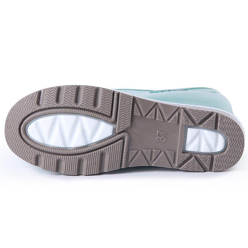 Женские резиновые сапоги с высокой защитой для дождевой обуви, резиновая обувь с тремя защитными свойствами, водонепроницаемая обувь