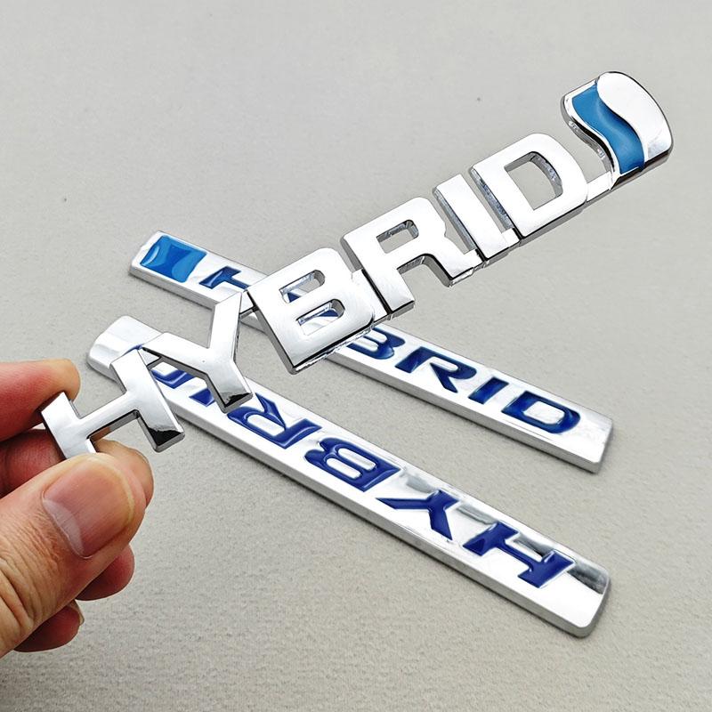 3D Металлическая Наклейка на Автомобиль Логотип HYBRID Наклейка на Крыло Боковая Задняя Часть Багажника Шильдик Эмблема Для Toyota RAV4 Prius Camry Accord Sienna Авто Аксессуары