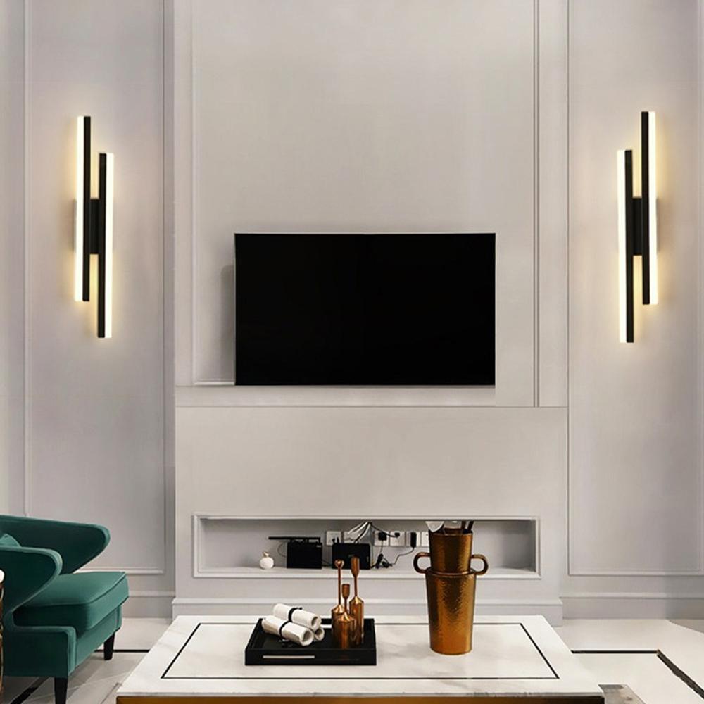 Светодиодный настенный светильник Wire Modern Minimalist Wall Lamp Iron Acrylic Спальня Гостиная Коридор Лестница Бра Скандинавский стиль