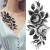 1PC Fashion Flower Temporary Tattoos Sticker DIY Fake Colorful Anchor Sheets Tattoo For Women Body Art Painting Arm Legs Tatoo Paper