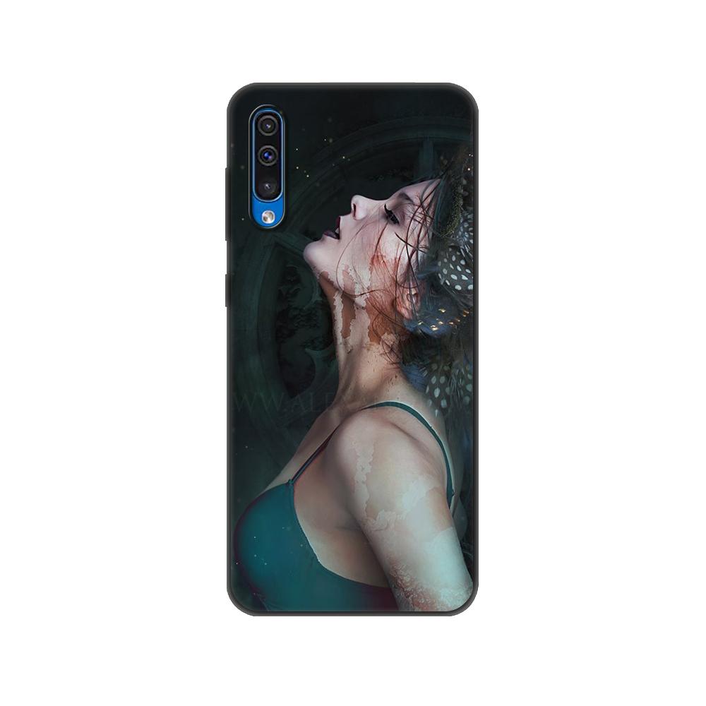 Черный чехол из ТПУ для Samsung Galaxy A50 50S A30S A10 A01 A11 A21S A31 A41 A51 A71 M21 M30S S10 LITE oracle de la nuit dark light