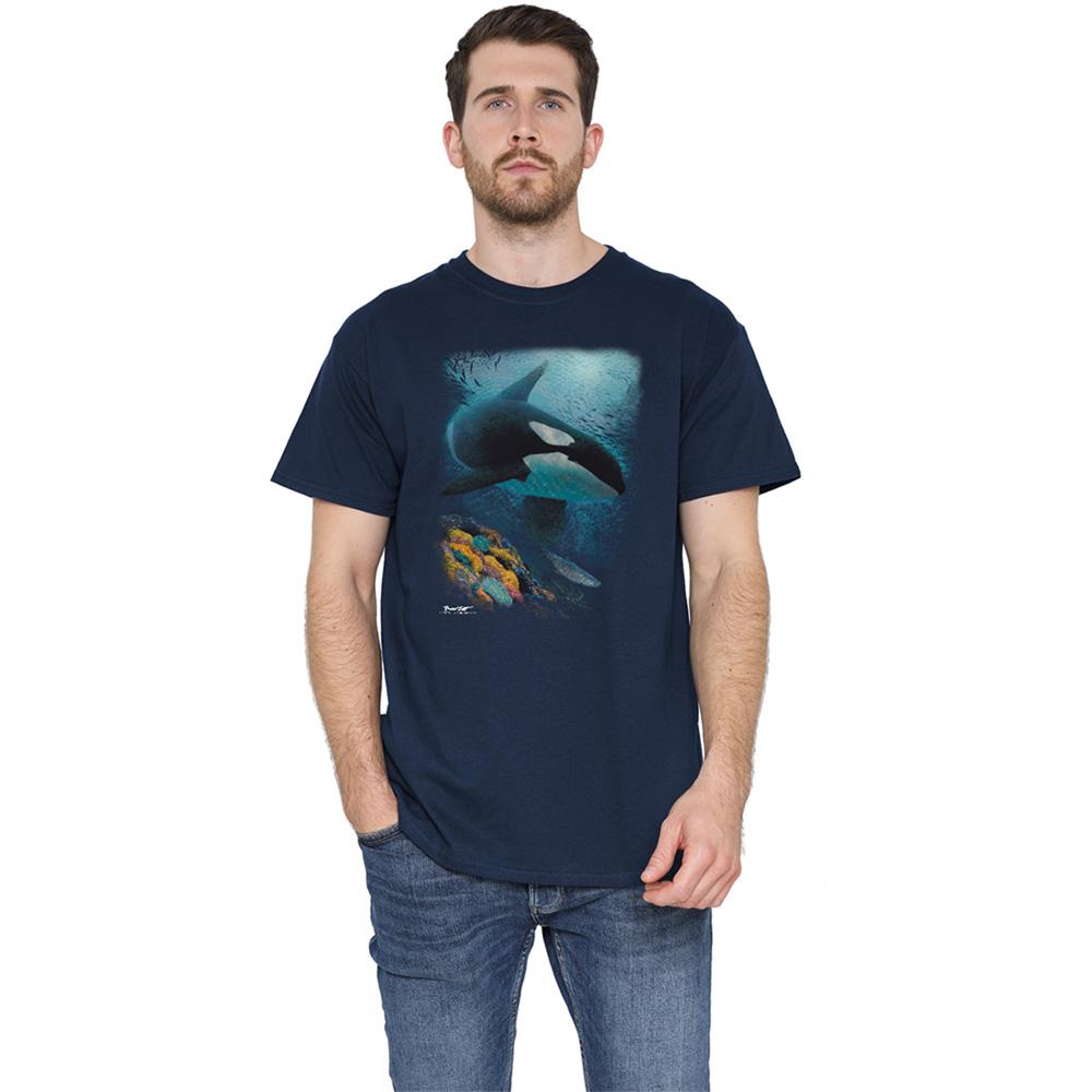 Wild Wings Unisex Adult Wildlife Salmon Hunter Orca T-Shirt