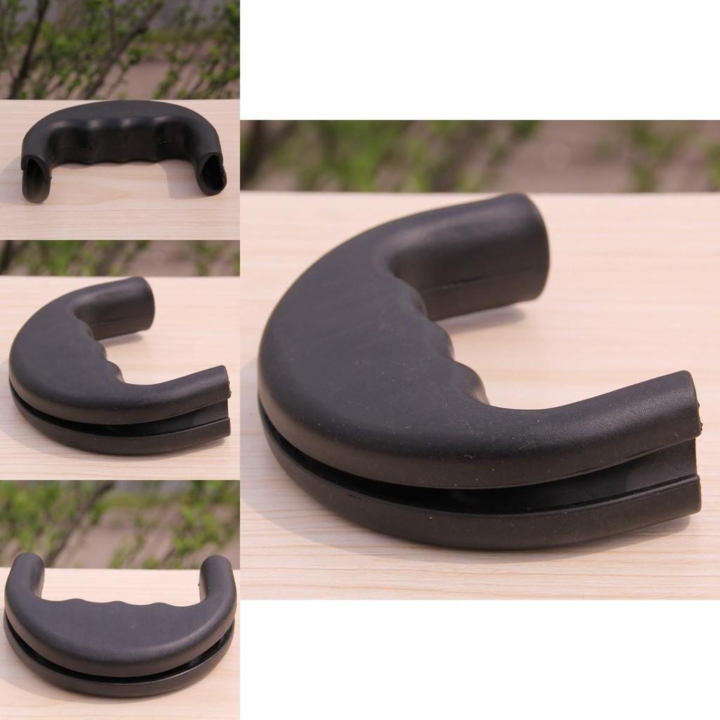 Durable Rubber Handle For Dogs And Cats Non-expanding Leash Handle Black Color 11*8cm