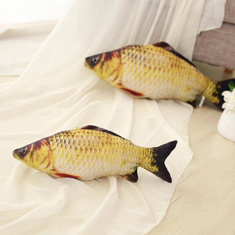 Мягкая игрушка для кошек в виде реалистичной рыбы. 18см