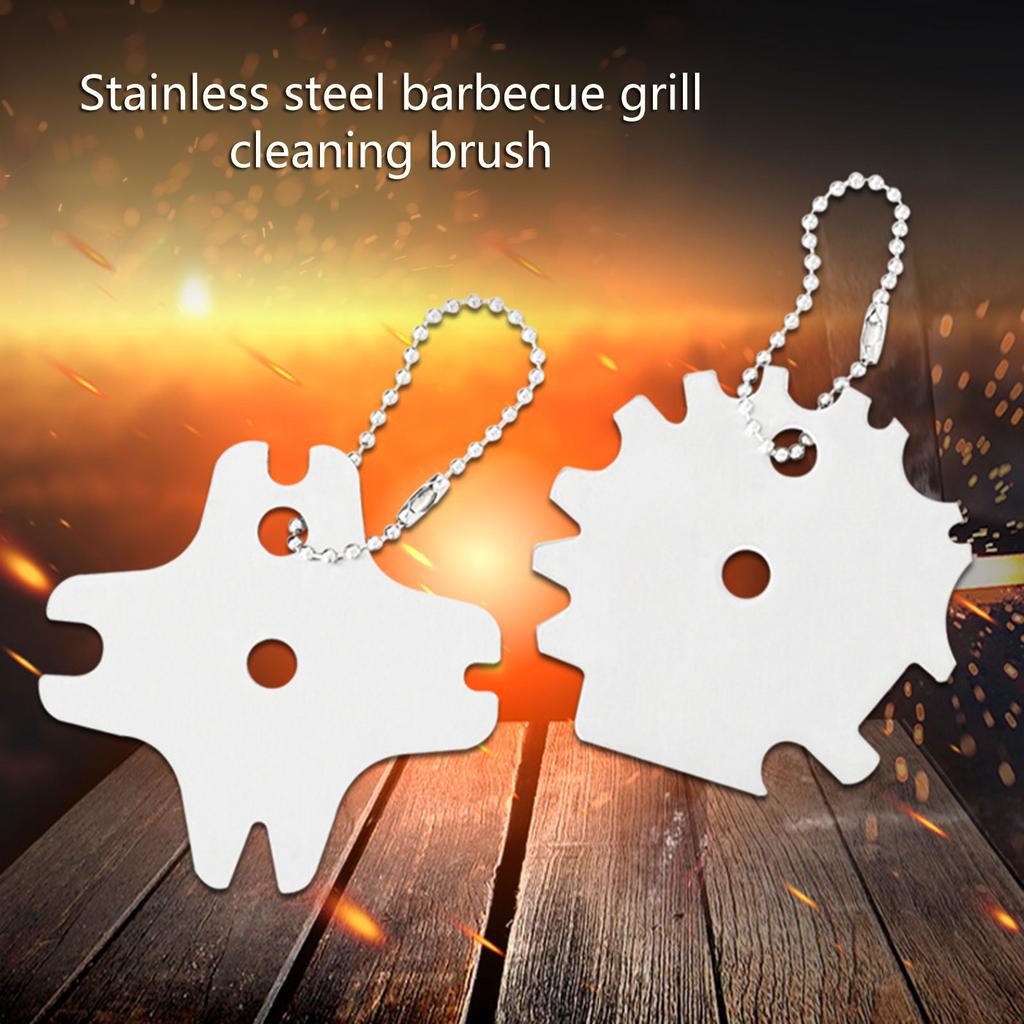 Stainless Steel BBQ Grill Cleaning Brush Multipurpose Heavy Duty Scrapers for Home Outdoor Kitchen Tool Rustproof Design