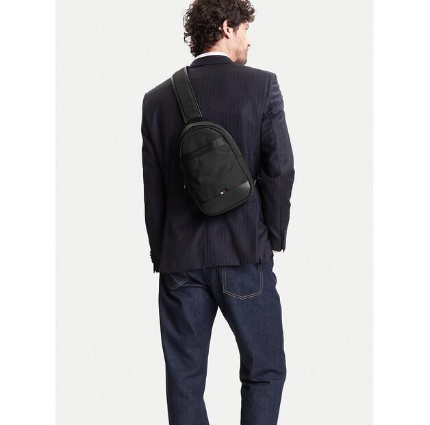 Tommy Hilfiger Рюкзак Th Nylon Travel Sling Bag AM0AM13572 Черный