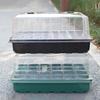 Plants Nursery Box Seeds Starter Tray with Humidity Dome Transparent Seeds Germination Tray with Adjustable Vents Light for Seedlings Growth
