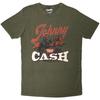 Johnny Cash Unisex Adult Desert Cowboy Stone Wash T-Shirt