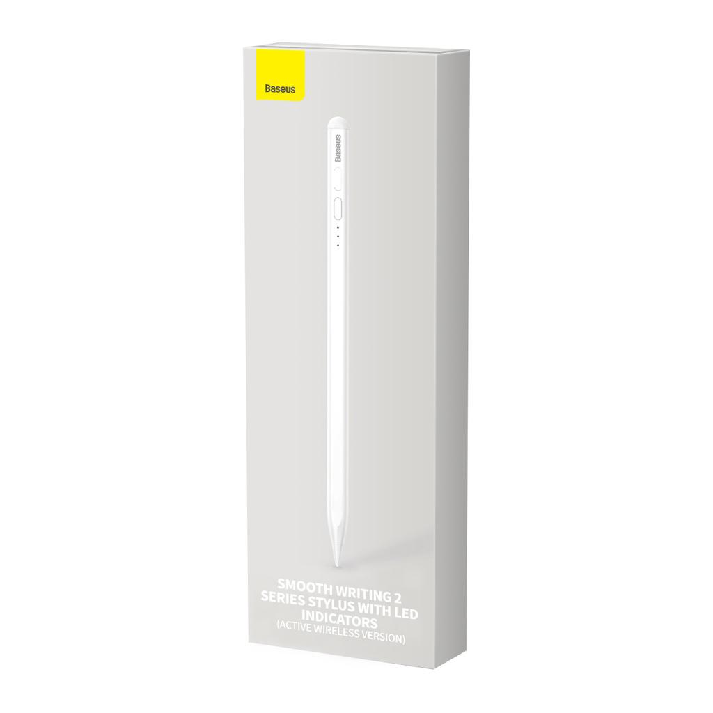 Baseus White iPad Stylus Pen SXBC060502 - Precision Tip, Smooth Writing Tech