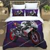 Постельное белье с принтом мотоциклов Aprilia Изысканный набор постельных принадлежностей Комплект с пододеяльником Комплект с одеялом Постельное белье Роскошный подарок на день рождения