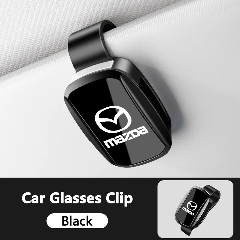 Car Glasses Clip Sun Visor Sunglasses Clip Card Clip for Mazda 3 bk bl bj bn 323 Axela Atenza CX-3 CX-4 CX5 CX-7 CX-9 sticker FF29