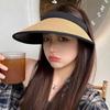 Visors Beach Hat Large Eaves Empty Top Hat Sweet Straw Hat