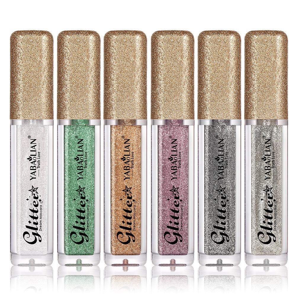 Горячая Распродажа Тушь для ресниц Sparkle Broken Diamond 6 Color Pearlescent Glitter