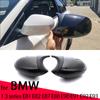 Carbon Fiber Pattern Black Side Mirror Cover Caps for BMW E81 E82 E87 E88 E90 E91 E92 E93 M Look Car