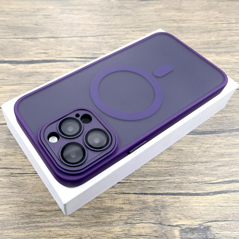 Роскошный матовый чехол для iPhone 16 15 14 13 12 11 Pro Max iPhone15 iPhone14 iPhone13 для Magsafe Magnetic Anti-Fingerprint Covers
