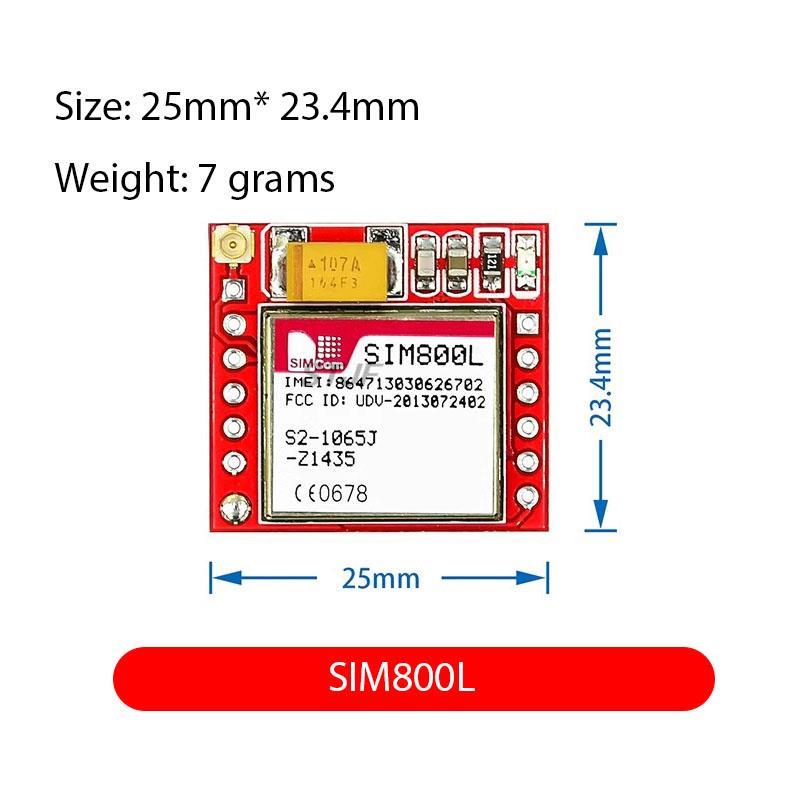 SIM800L GPRS GSM модуль Micro SIM-карта Core четырехдиапазонный TTL последовательный порт антенная печатная плата Беспроводная плата Wi-Fi для смартфона Arduino